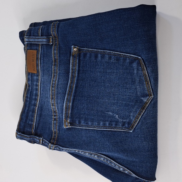 Jude Blue Slim Fit Dark Wash Distressed Blue Jeans Size 15/32 - Picture 16 of 17